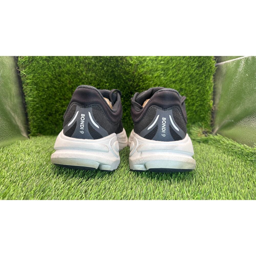 Hoka One One Bondi 9 1162014-BWHT Athletic Sneaker Womens 8.5D Black Knit Sports - Picture 5 of 12